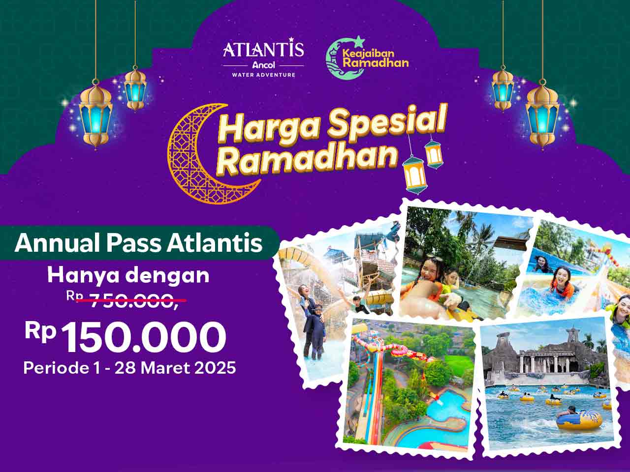 Annual Pass Atlantis Hanya 150rb! Bisa Berenang dan Main Sepuasnya Setahun